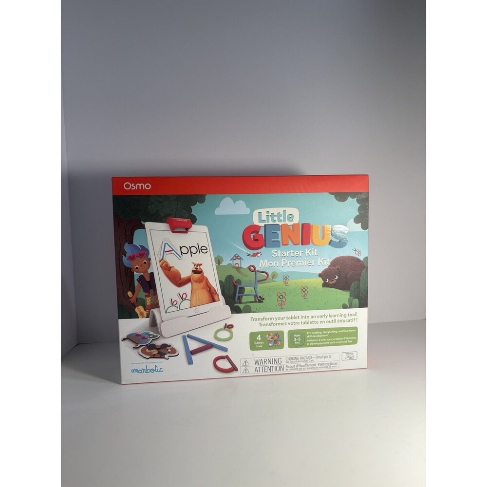 Osmo New Little Genius Starter Kit For iPad Ages 3-5 4 Games